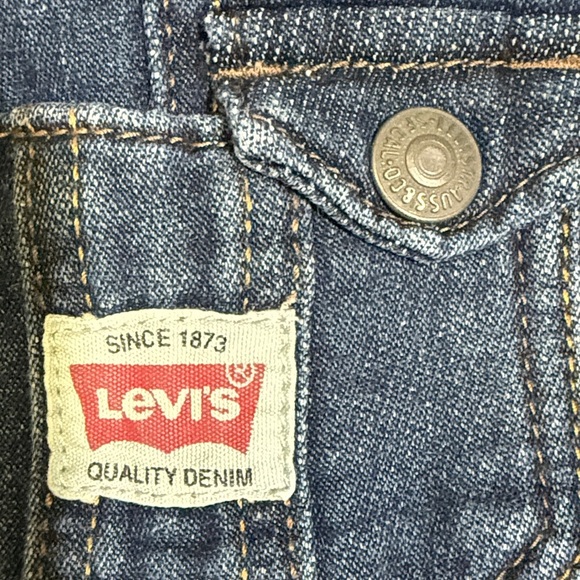 Levi's Kids Dark Blue Overalls - Picture 4 of 7